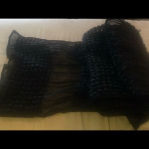 Sheer black scarf